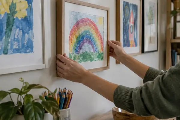 From Fridge Pile to Mini Gallery: A Parent’s Guide to Displaying Kids’ Art