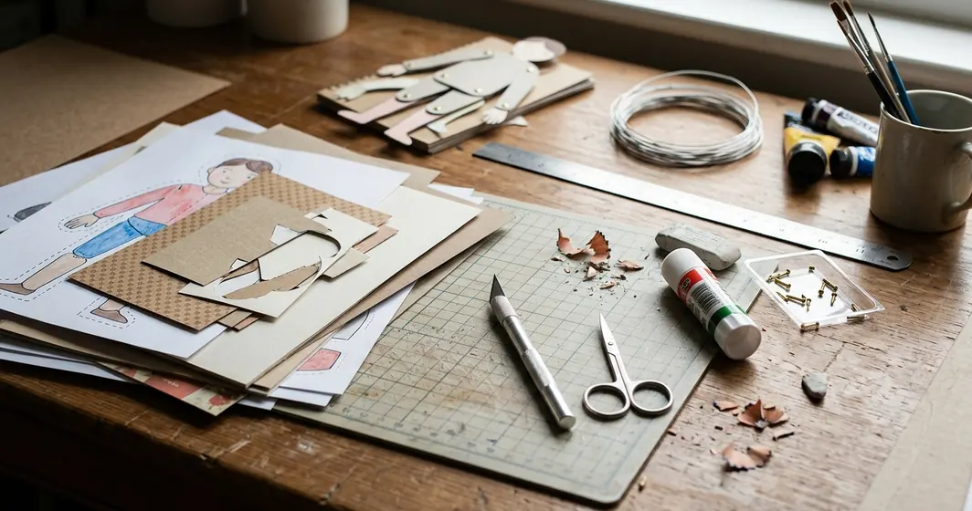 Image showing paper_puppet_supplies