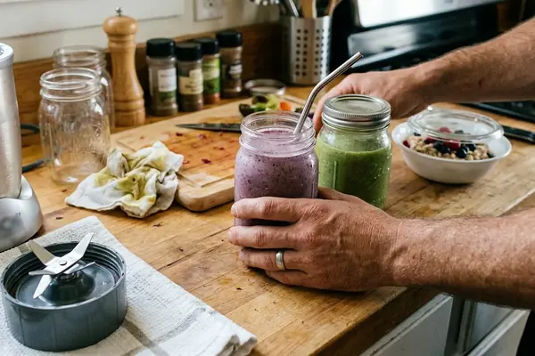Mason Jar Blender Trick: Easy Single-Serve Smoothies