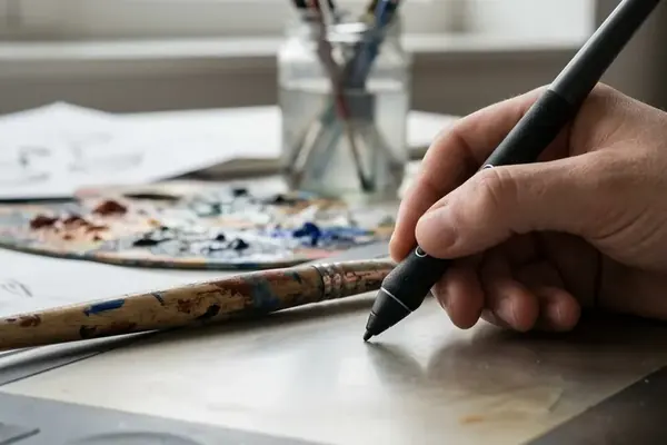 Transitioning from Traditional Acrylics to a Wacom Tablet